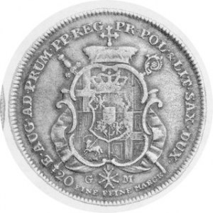 Półtalar 1770 GM, Kop.-, Kurp. 1607 R2, ładna patyna, dość rzadka moneta