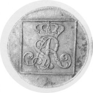 Grosz srebrny ( ćwierćzłotek ) 1766 FS, Plage -, fałszerstwo pruskie, minimalnie zgięty, lecz ładny jak na tę emisj...