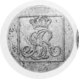 Grosz srebrny ( ć w i e r ć z ł o t e k ) 1779 EB, Plage 228, Tyszkiewicz 1, trochę rzadszy rocznik