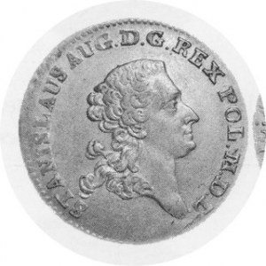 Złotówka 1766 FS, Plage 273, mały justunek na rewersie