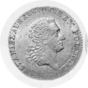 Złotówka 1767 FS, Plage 275, justunek prawie niewidoczny