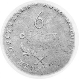 6 Groszy 1813, Plage 121, Kop.8448 R4, egzemplarz niedobity
