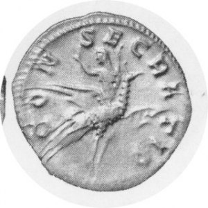Antoninian pośmiertny, Augusta lecąca na pawiu do nieba, CONSECRATIO, C.16