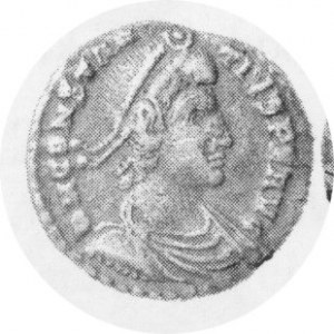 Silikwa, mennica Lugdunum ( Lyon ), VICTORIA DD NN AVG C.259, waga 1,74 g, rzadszy typ