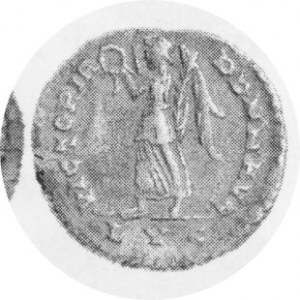 Silikwa, mennica Lugdunum ( Lyon ), VICTORIA DD NN AVG C.259, waga 1,74 g, rzadszy typ