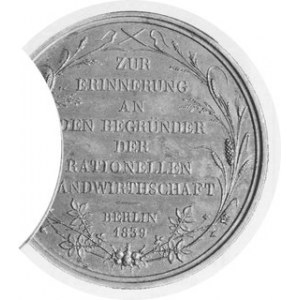 Albrecht Thaer 1839, brąz 0 50 mm