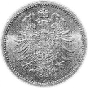 1 Marka 1887 A, J.9 , dość rzadka w tym stanie
