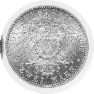 2 Marki 1907 G pośmiertne, J.36,200.00