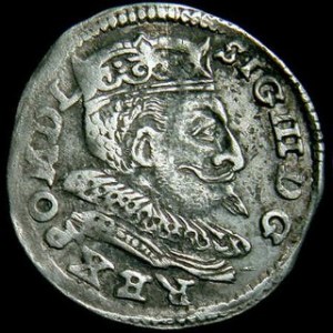 Trojak koronny 1599 L , men.Lublin, Kop. 1146 , Wal.LXXXIII-3