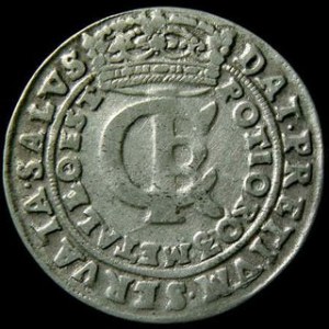 Tymf koronny 1665 AT , Kop. 1788, Kurp.514, staranne bicie, ładny wygląd