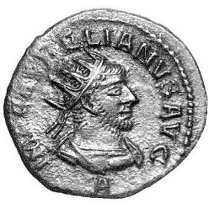 Antoninian, 270/271, m. Antiochia, Aw. Popiersie Aureliana w prawo, napis, Rw. Popiersie Vabalathusa w prawo, liter...
