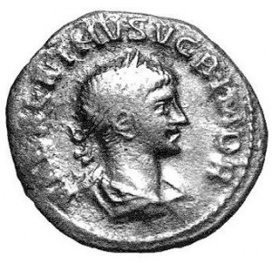 Antoninian, 270/271, m. Antiochia, Aw. Popiersie Aureliana w prawo, napis, Rw. Popiersie Vabalathusa w prawo, liter...