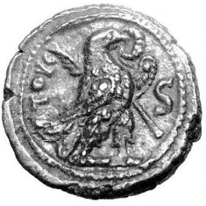 AE-Tetradrachma, men. Aleksandria, r. 6 (=274/5.), Aw. Popiersie w prawo, napis: OVΛΠ. СЄVHΡΙΝΑ CЄB, Rw. Stojący or...
