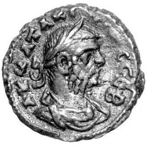 AE-Tetradrachma, rok 1, (275/276 n.e.), men. Aleksandria, Aw. Popiersie w prawo, napis: A K KΛ TAKI TOC CЄΒ., Rw. N...