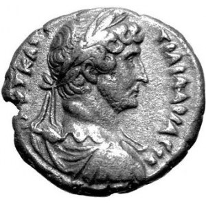 AE-Tetradrachma, men.Aleksandria, r. 13 (=128/9 n.e.), Aw. Popiersie w prawo, napis: ΑVΤ ΚΑΙ ΤPAI ΑΔPIA CEB, Rw. Dł...