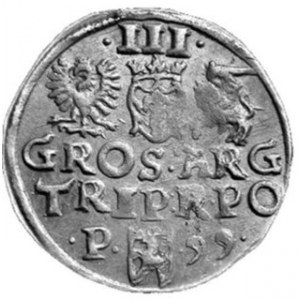 Trojak 1599 P, m. Poznań, Kop. 1138