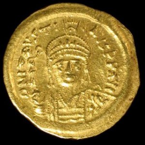 Solidus, Au, m. Konstantynopol,oficyna 3, Sear 346, w. 4,45 g.