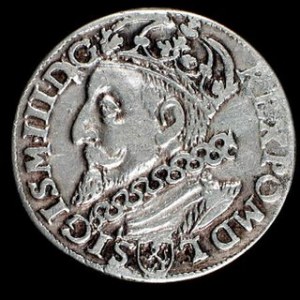 Trojak 1601 K, głowa w lewo, Kop. 1195 R1,