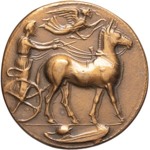 Sicily, Messina. Medal, enlargement of a 1978 tetradrachm [from an original of 425-421 B.C.], Paris.