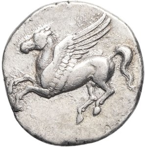 Sicilia, Siracusa, Timoleonte, terza democrazia (344-317 a.C.). Statere ND, Siracusa.