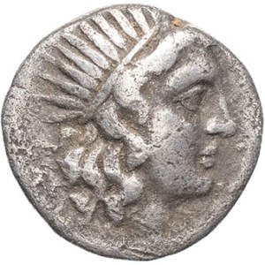 Caria, Rhodes. Plinthophore drachma ND (188-170 BC), Rhodes.
