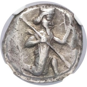 Persia, Achaemenid Empire, Darius I or Xerxes I (521-486-465). Sicle or hemistater ND (500-480 BC).