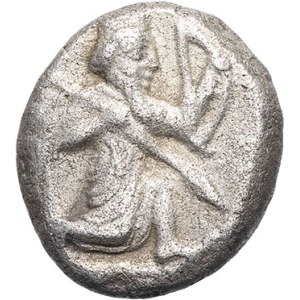 Persia, Achaemenid Empire, Darius I or Xerxes I (521-486-465). Sicle or hemistater ND (500-480 BC).