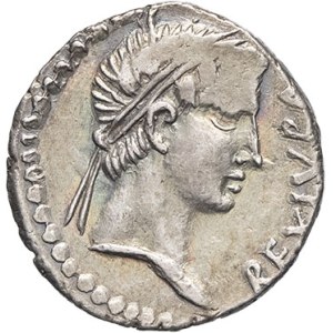 Mauritania, Juba II (25 BC - 23 AD). Denarius with Cleopatra Selene II ND (c. 11), Caesarea.