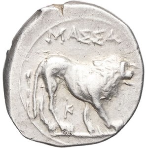 Massilia - Marseille. Light drachma or tetrobola with lion passant ND (200-150 BC), Marseille.