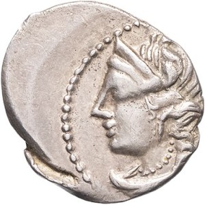 Massilia - Marsiglia. Dracma o tetrobola leggera con leone guerriero ND (125-90 a.C.), Marsiglia.