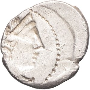 Massilia - Marsiglia. Dracma o tetrobola leggera con leone guerriero ND (125-90 a.C.), Marsiglia.