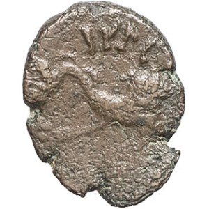 Massilia - Marseille. Bronze with ND dolphin (49 BC to 25).