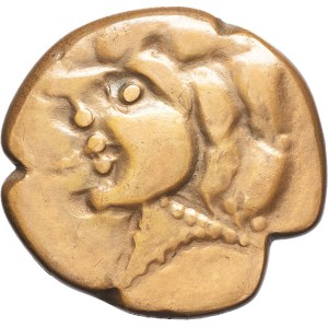 Petrocores. Medal, enlargement of a statere with a highly stylized ND profile [after an original from the 1st c. BC], Paris.
