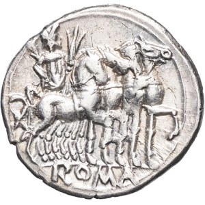 M. Vargunteius. Denarius ND (130 BC), Rome.