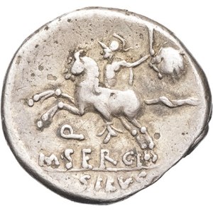 M. Sergius Silus. Denarius ND (116-115 BC), Rome.