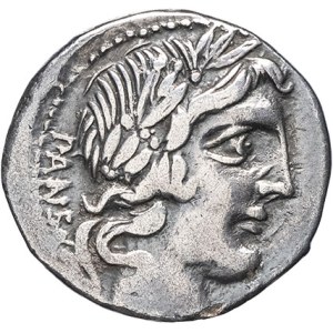 C. Vibius Pansa. Denarius ND (90 BC), Rome.