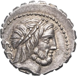 Q. Antonius Balbus. Denier serratus ND (83-82 av. J.-C.), Rome.