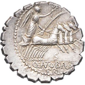 Q. Antonius Balbus. Denier serratus ND (83-82 av. J.-C.), Rome.