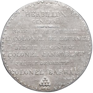 Second Republic (1848-1852). Medal, assault to capture Zaatcha on November 26, 1849.