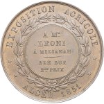 Second Republic (1848-1852). Medal, Algiers agricultural exhibition, by Pingret 1851, Paris.