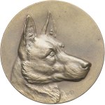 IIIe République (1870-1940). Medal, dog show of the Comité Agricole Nord-Africain (CANA) in Boufarik, by A. Duseaux 1927, Paris.