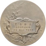 IIIe République (1870-1940). Medal, dog show of the Comité Agricole Nord-Africain (CANA) in Boufarik, by A. Duseaux 1927, Paris.