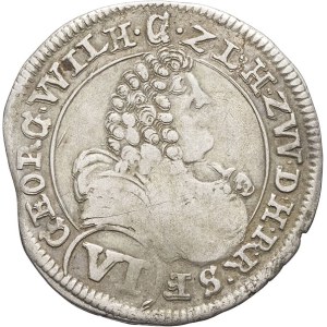 Linange-Westerbourg (Leiningen-Westerburg), Georges-Guillaume (1635-1693). VI kreuzer 1689 IAB, Westerburg.