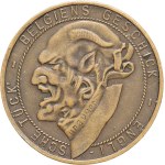 German Empire (1871-1918). Satirical medal, against the British, Belgian, French and Russian allies ND (1914).