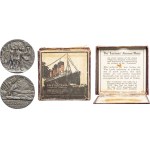 German Empire (1871-1918). Medal, the sinking of the Lusitania (May 5, 1915), by Karl Goetz 1915.