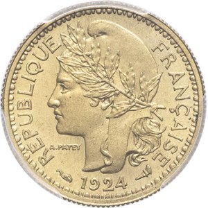 Under French mandate (1919-1947). Trial 50 centimes, Frappe spéciale (SP) 1924, Paris.