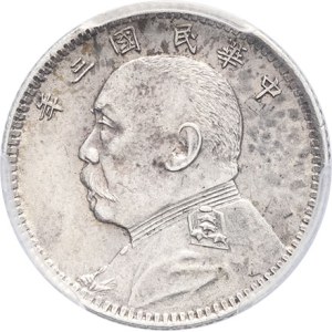 Republic of China (1912-1949). 10 cents Yuan Shikai Year 3 (1914).