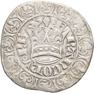 Giovanni II il Buono (1350-1364). Gros Blanc con la corona ND (1357).