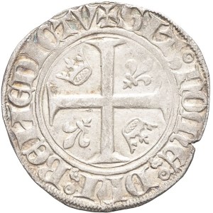 Carlo VI (1380-1422). Blanc dit Guénar, prima emissione ND (1385).