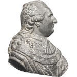Louis XVI (1774-1792). Cast bust of Louis XVI with the collar of the Order of the Holy Spirit ND.